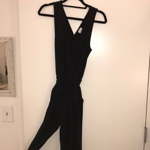 A New Day Black V-Neck Jumpsuit